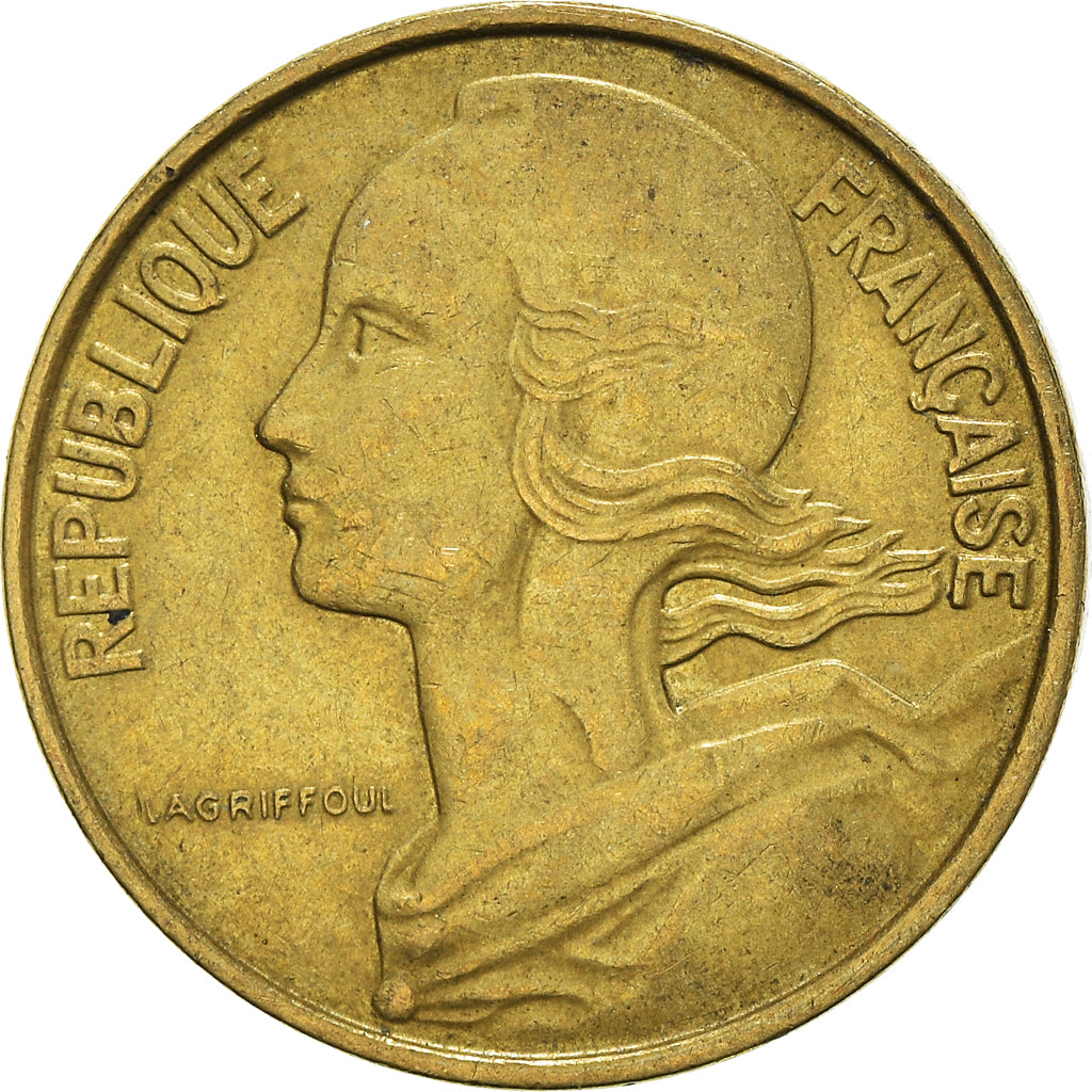 Moeda, França, 10 Centimes, 1967
