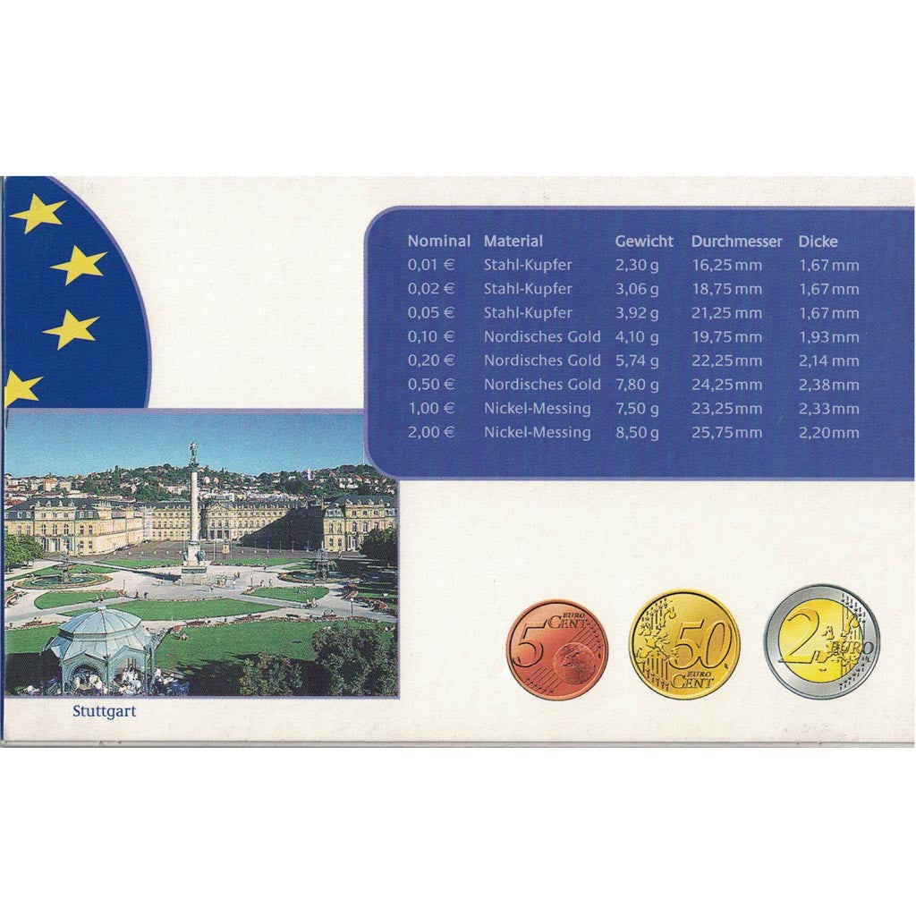 Germany, Proof Set Euro, 2004, MS(65-70)