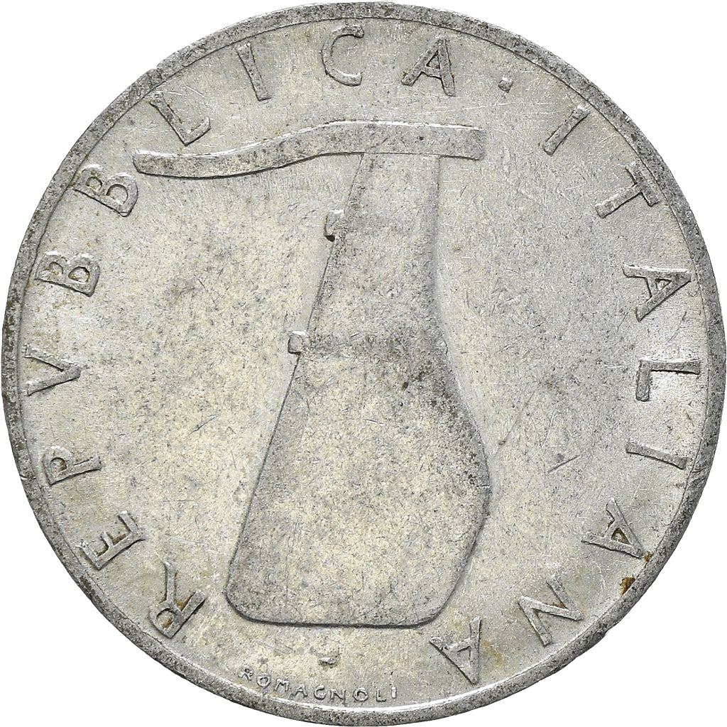 Moneda, Italia, 5 Lire, 1954