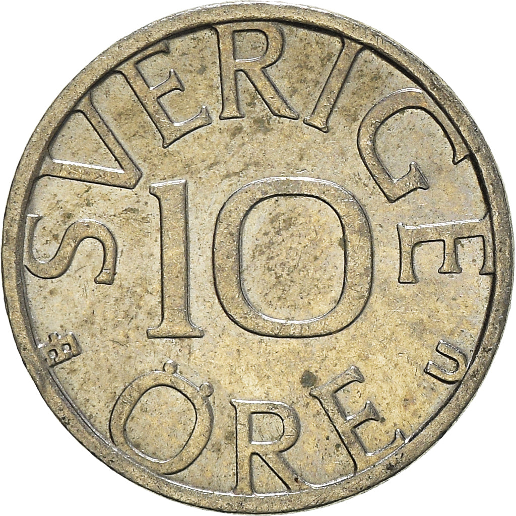 Moneta, Svezia, 10 Öre, 1983