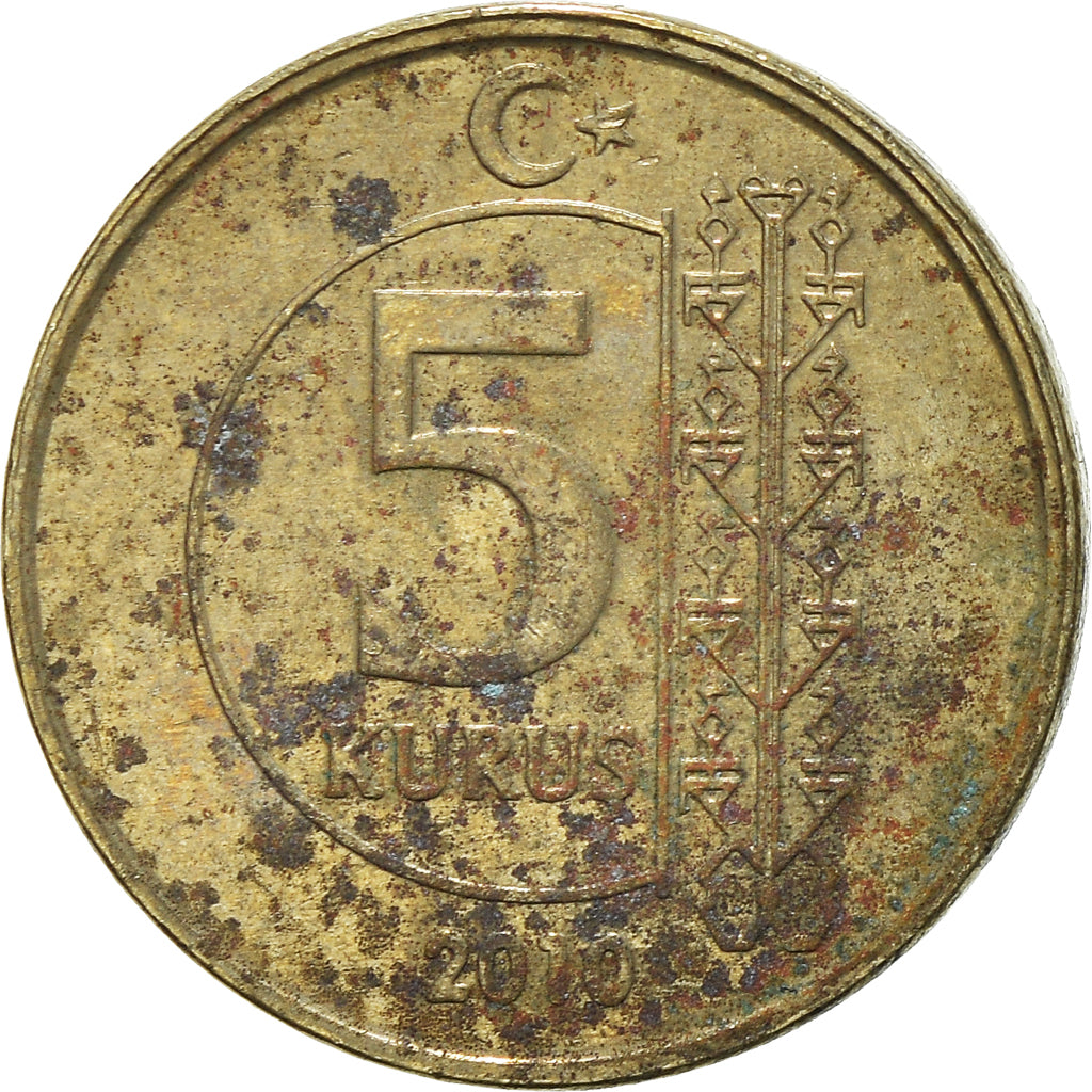 Moneta, Turchia, 5 Kurus, 2010