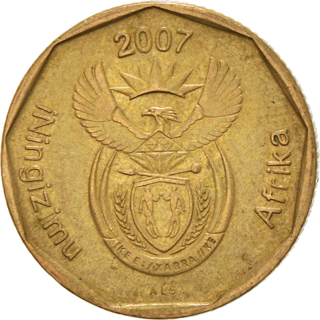 Moneda, Sudáfrica, 20 Cents, 2007