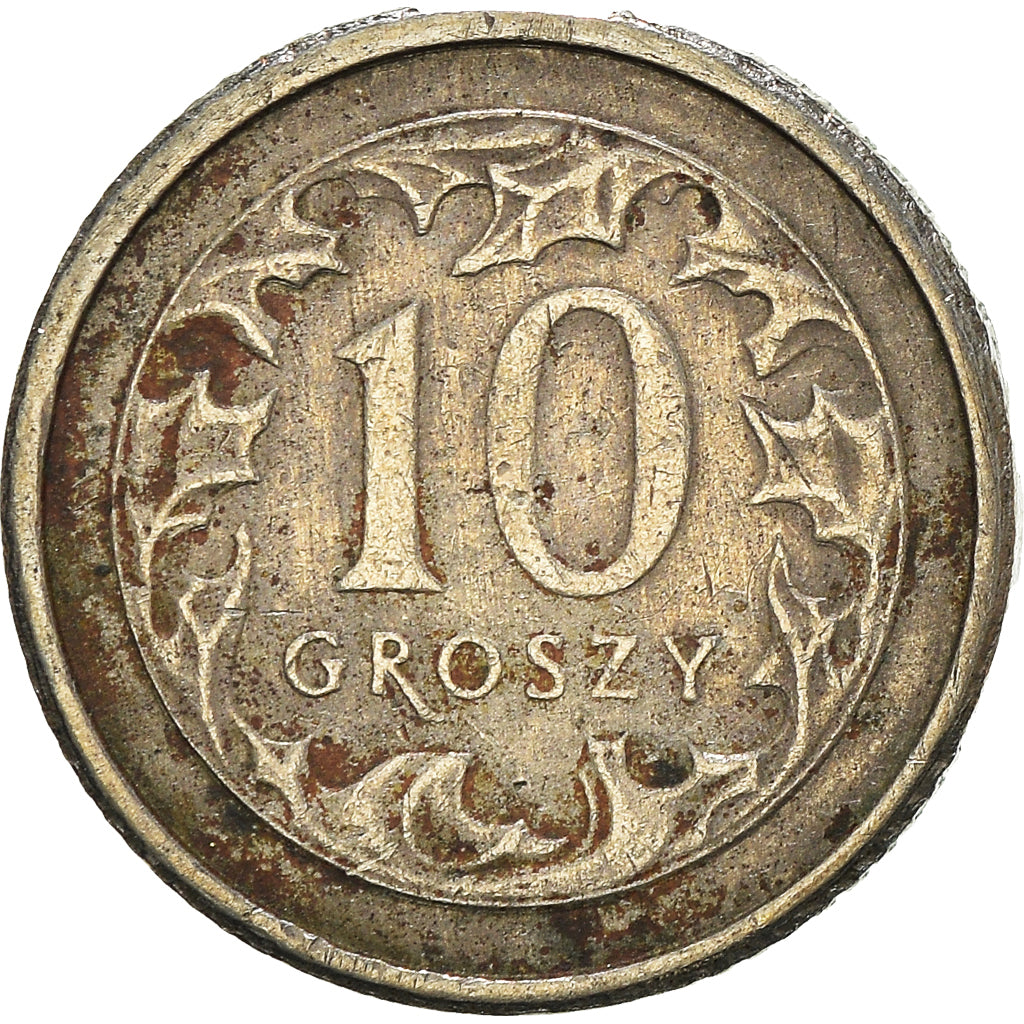 Moneta, Polonia, 10 Groszy, 1993