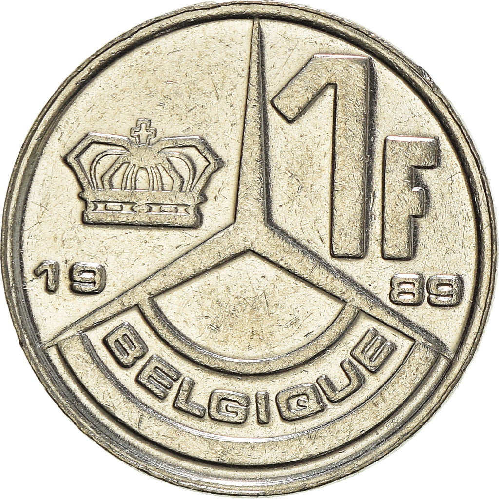 Moneda, Bélgica, Franc, 1989