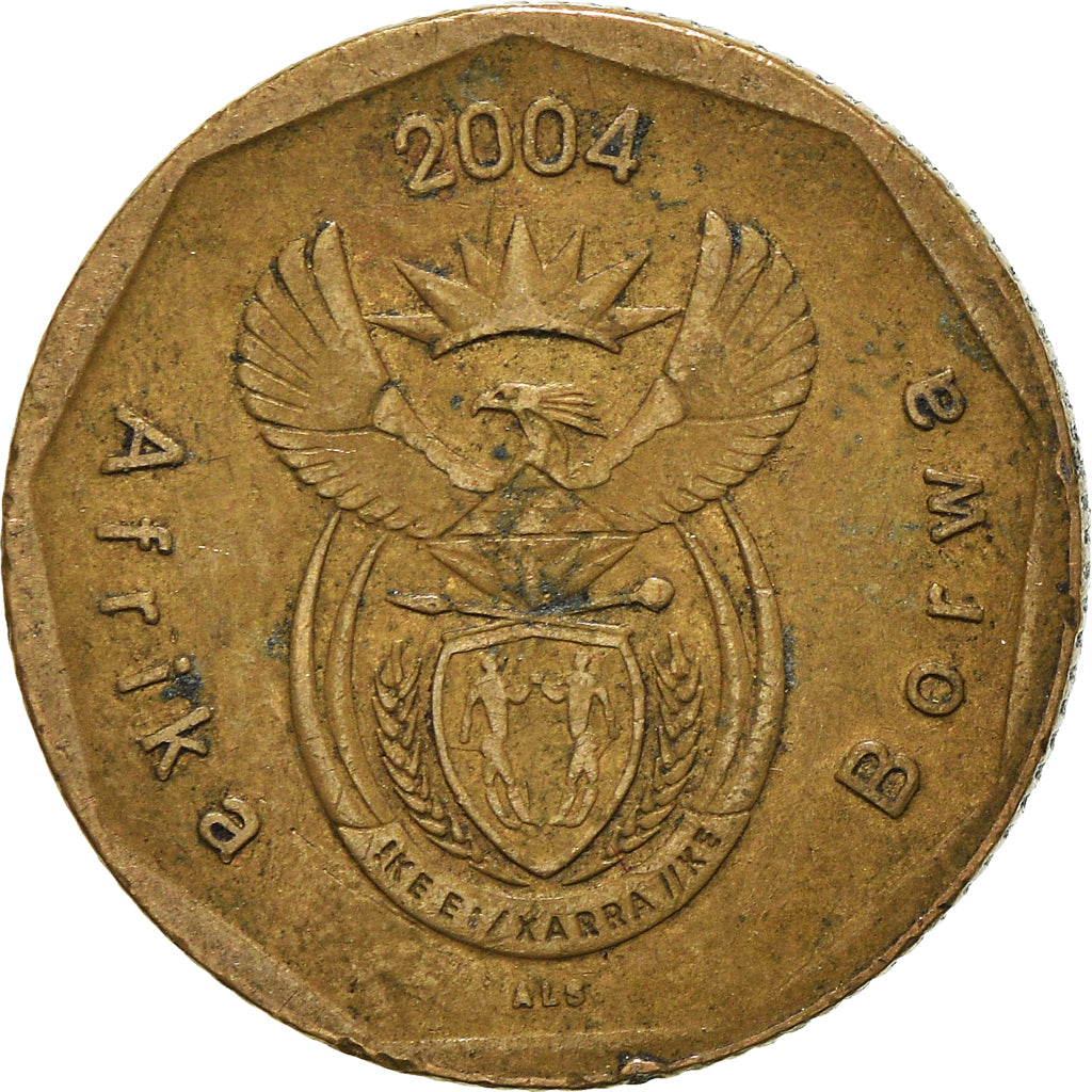 Moneta, Sudafrica, 20 Cents, 2004