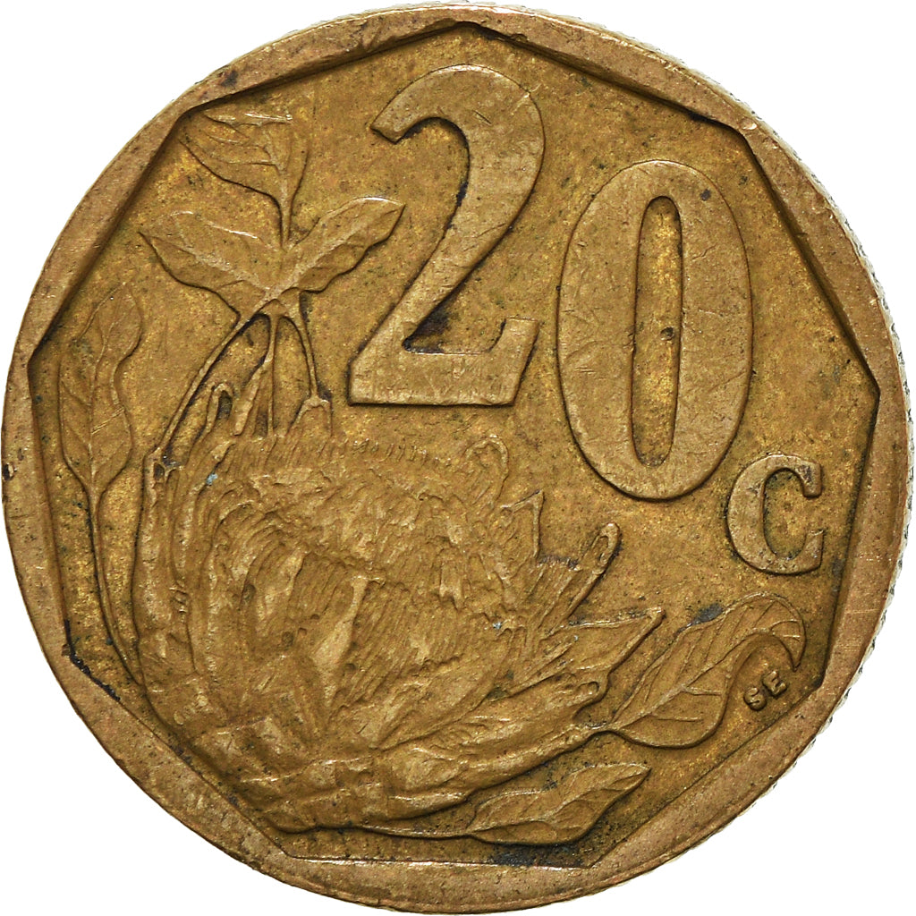 Moneta, Sudafrica, 20 Cents, 2004