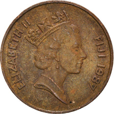Moneta, Fiji, 2 Cents, 1987
