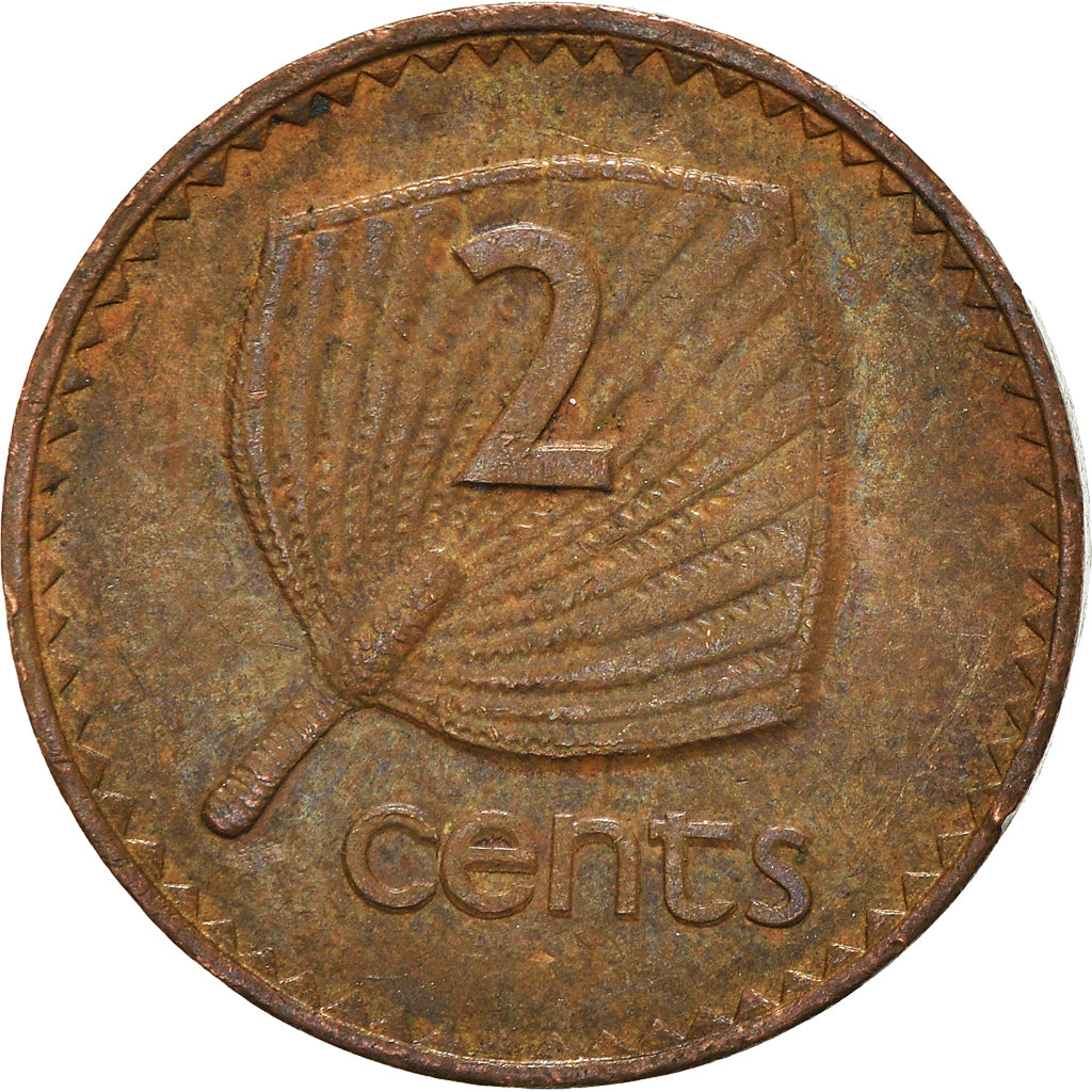 Moneta, Fiji, 2 Cents, 1987
