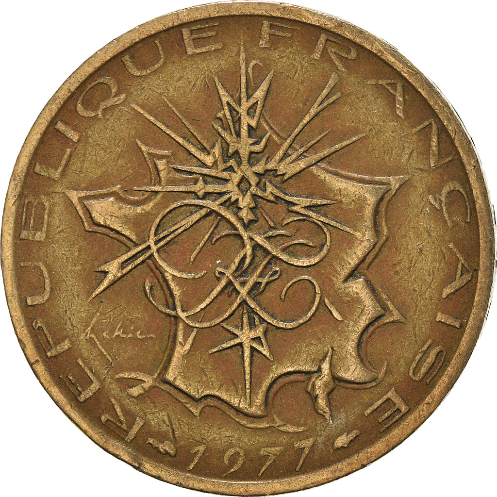 Moeda, França, 10 Francs, 1977