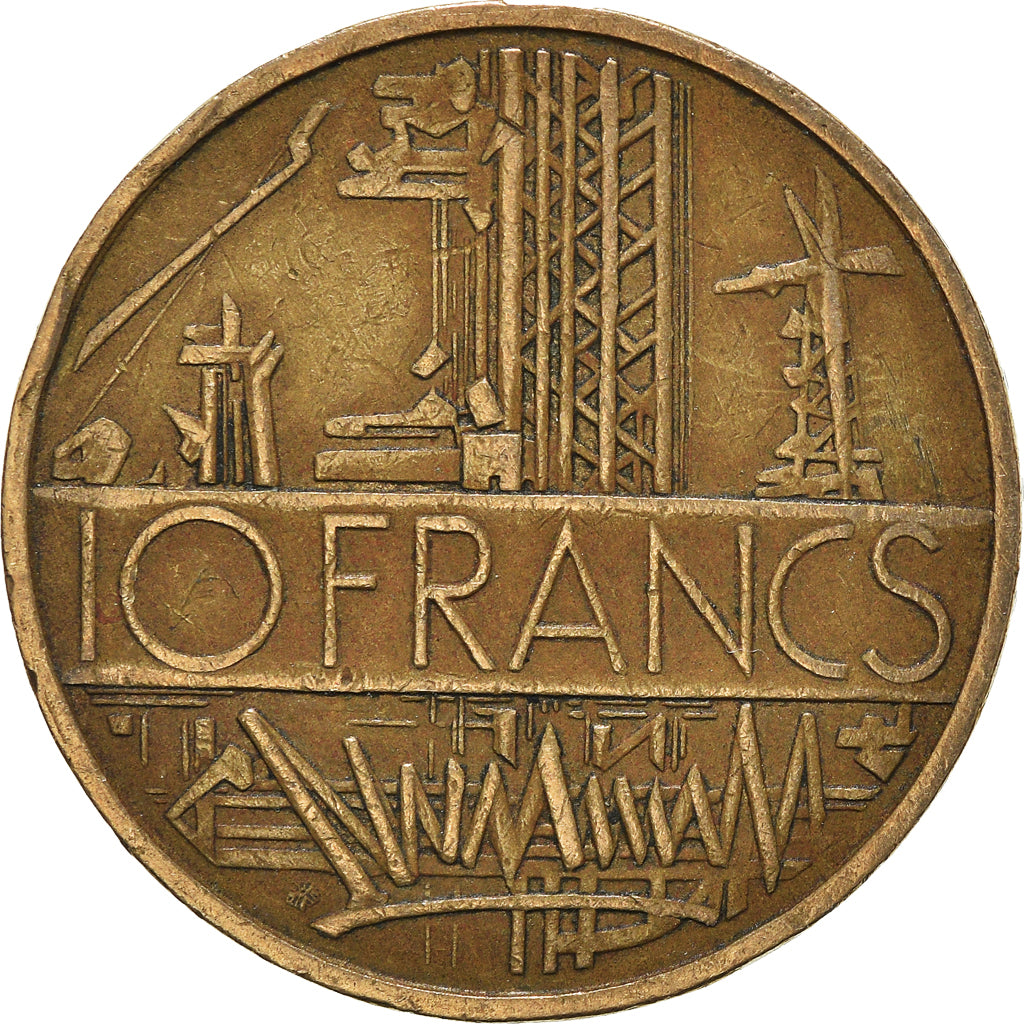 Moeda, França, 10 Francs, 1977