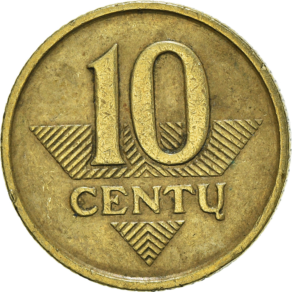 Monnaie, Lituanie, 10 Centu, 1998