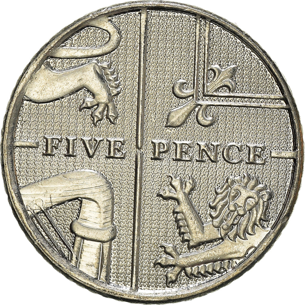 Moeda, Grã-Bretanha, 5 Pence, 2012
