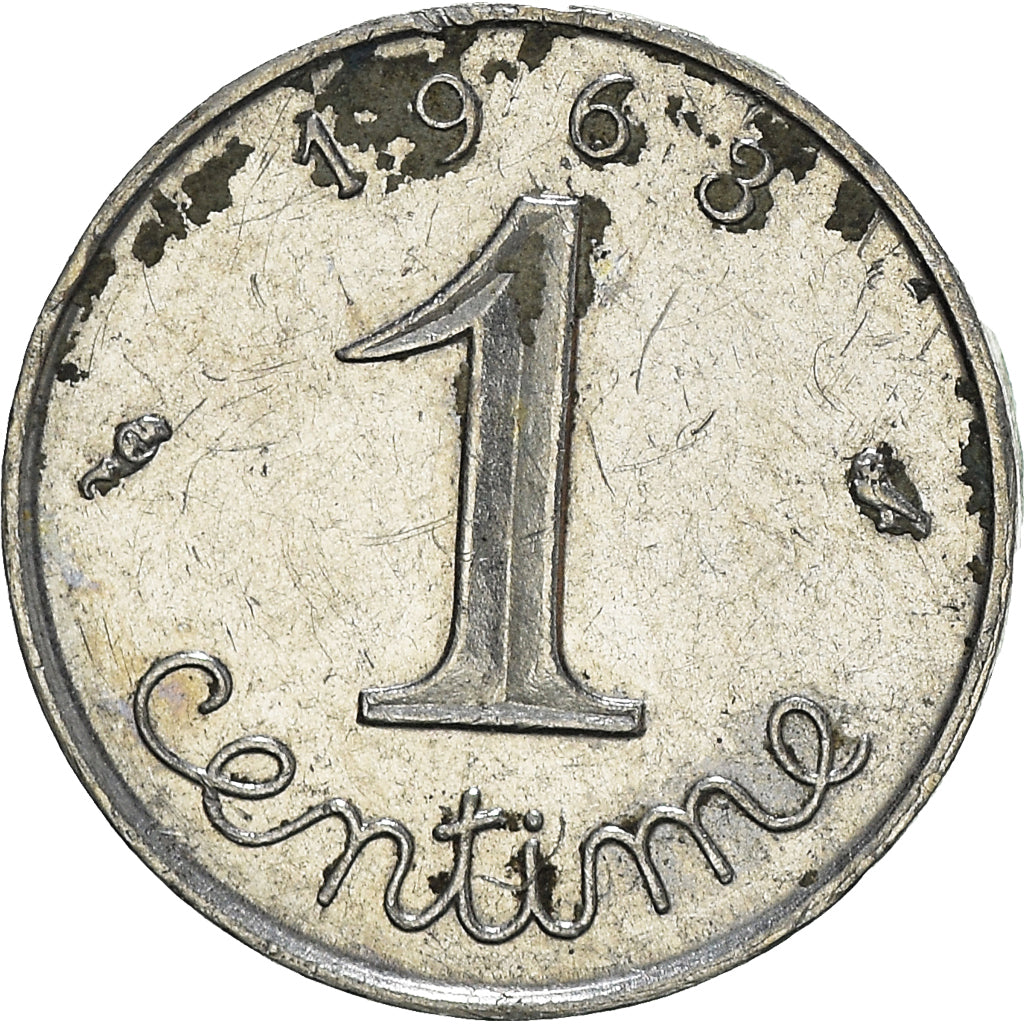 Moeda, França, Centime, 1963