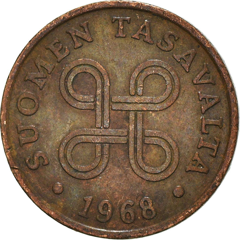 Monnaie, Finlande, Penni, 1968