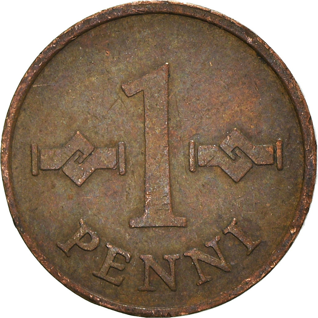 Monnaie, Finlande, Penni, 1968