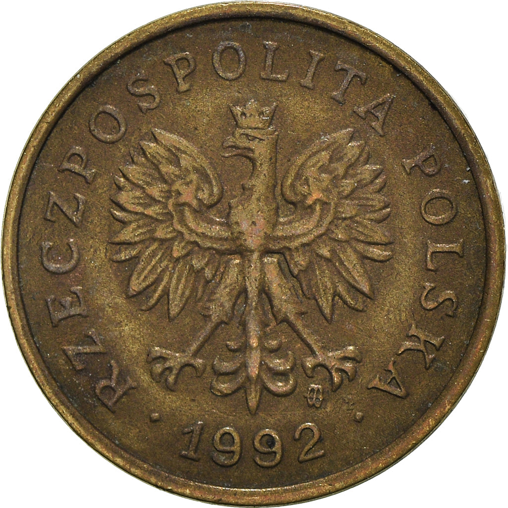 Moneta, Polonia, 2 Grosze, 1992