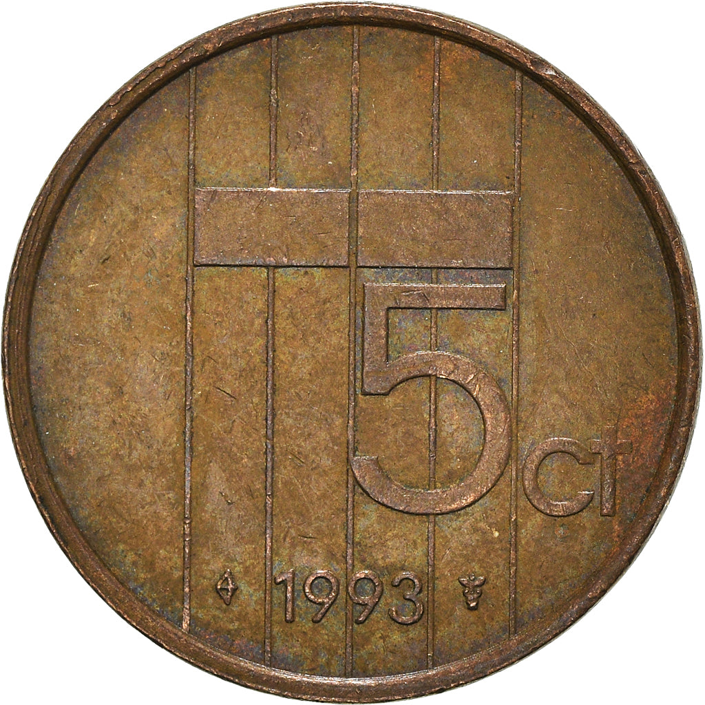 Coin, Netherlands, 5 Cents, 1993