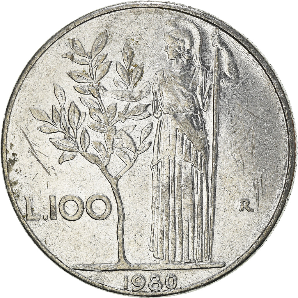 Coin, Italy, 100 Lire, 1980