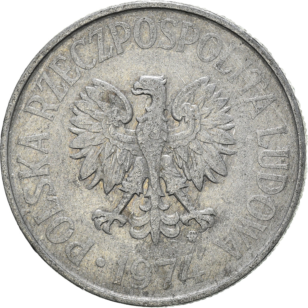 Moneta, Polonia, 50 Groszy, 1974
