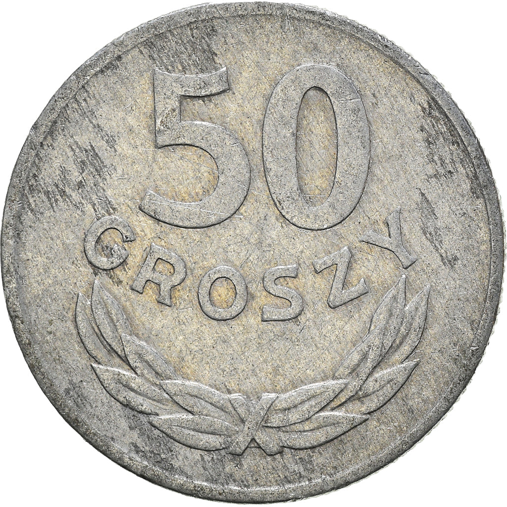 Moneta, Polonia, 50 Groszy, 1974