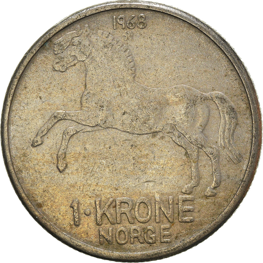 Munten, Noorwegen, Krone, 1968