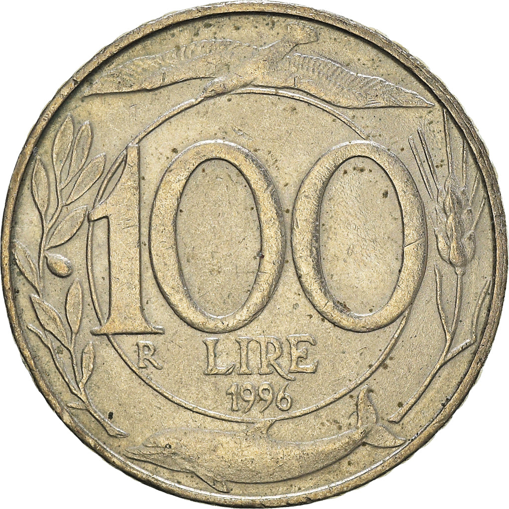 Moneda, Italia, 100 Lire, 1996