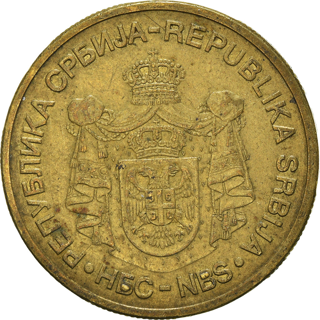 Monnaie, Serbie, 5 Dinara, 2005