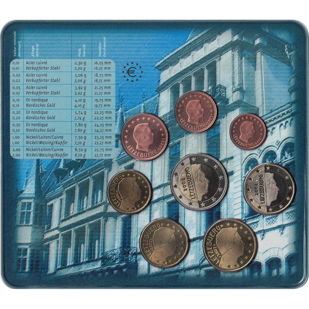 Luxembourg, Set, 2002, FDC