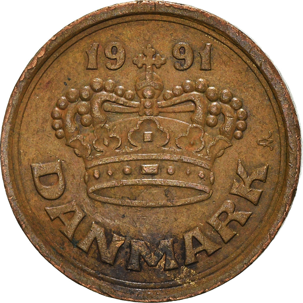 Moeda, Dinamarca, 25 Öre, 1991