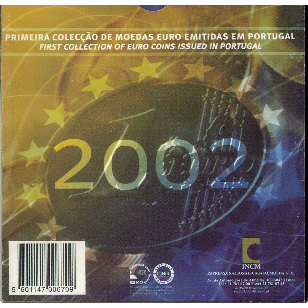 Portugal, Euro Set of 8 coins, 2002