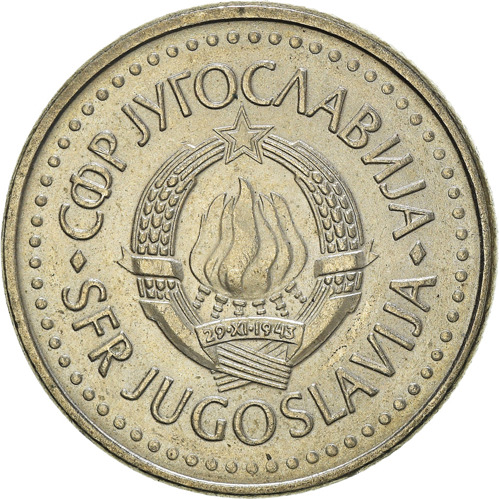 Moneda, Yugoslavia, 10 Dinara, 1983