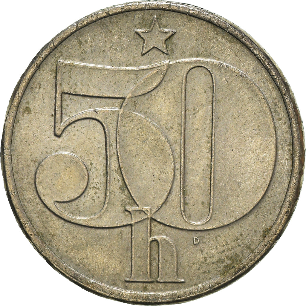 Moneda, Checoslovaquia, 50 Haleru, 1979