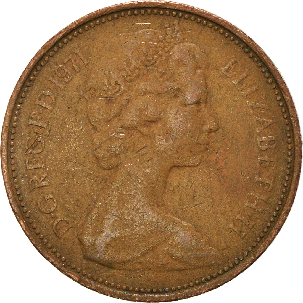 Moeda, Grã-Bretanha, 2 New Pence, 1971