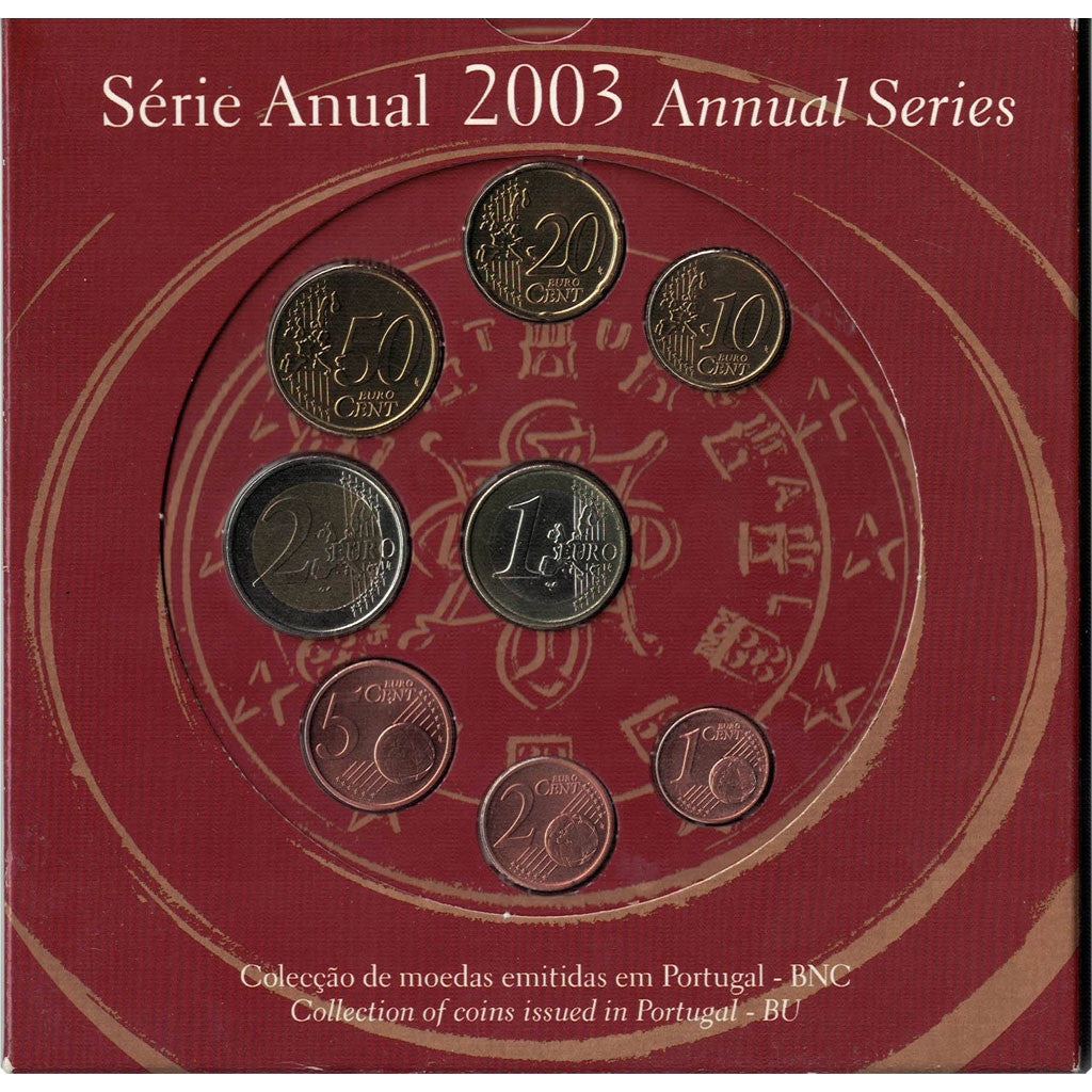 Portugal, Euro Set of 8 coins, 2003