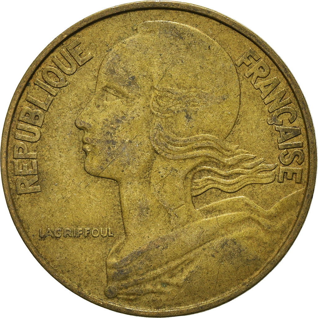 Moeda, França, 20 Centimes, 1962