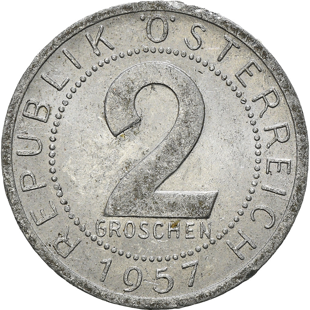 Coin, Austria, 2 Groschen, 1957
