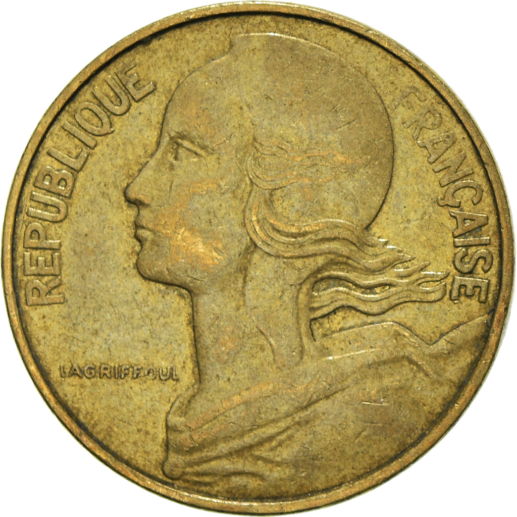 Moeda, França, 10 Centimes, 1983