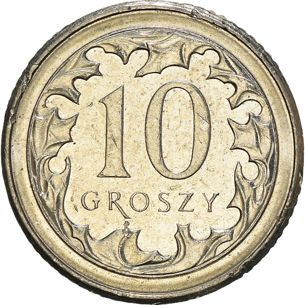 Moneta, Polonia, 10 Groszy, 2011