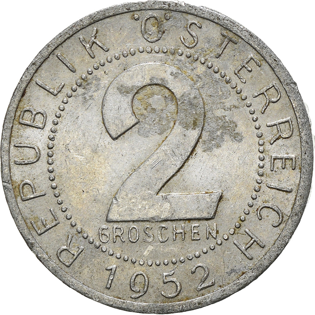 Coin, Austria, 2 Groschen, 1952