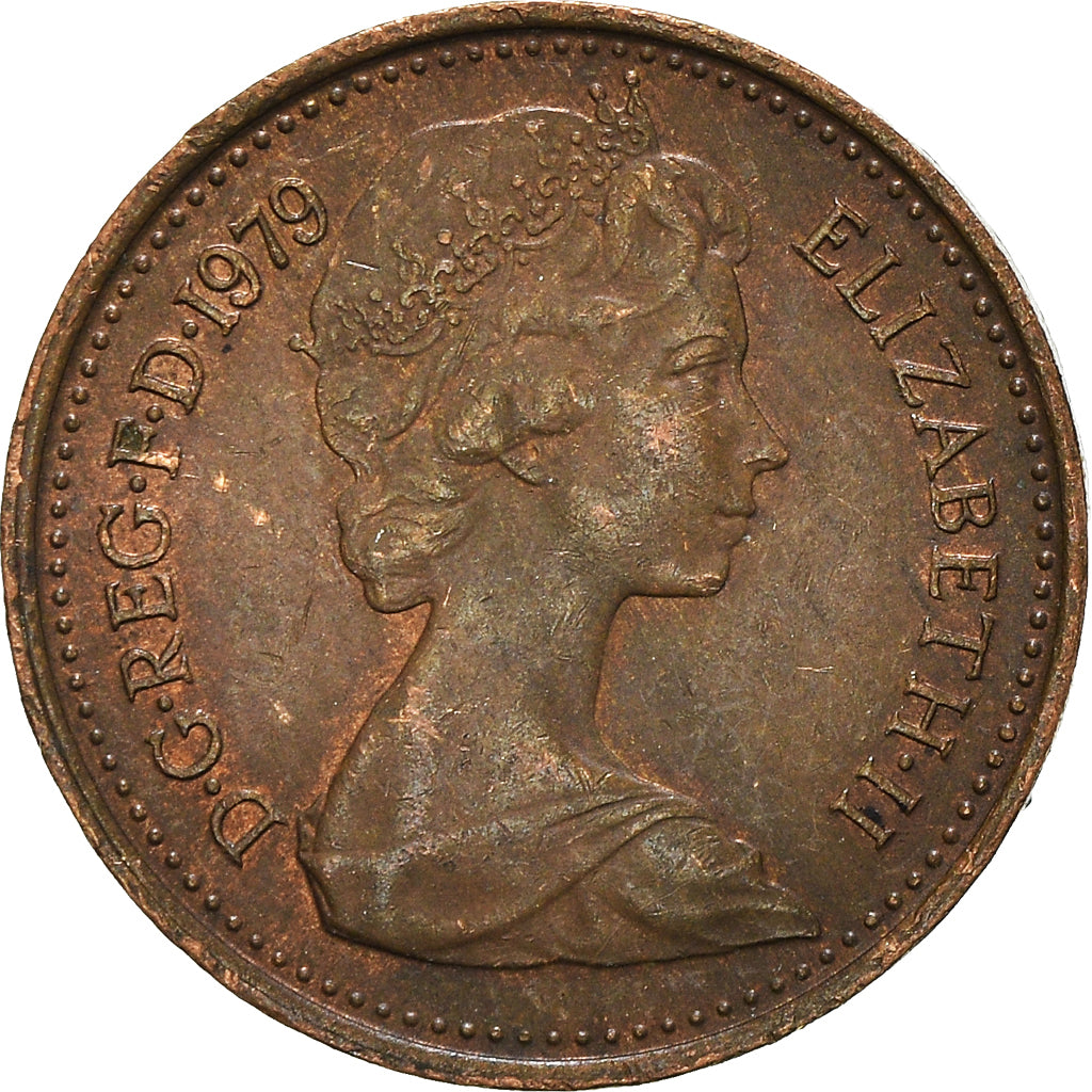 Monnaie, Grande-Bretagne, 1/2 New Penny, 1979