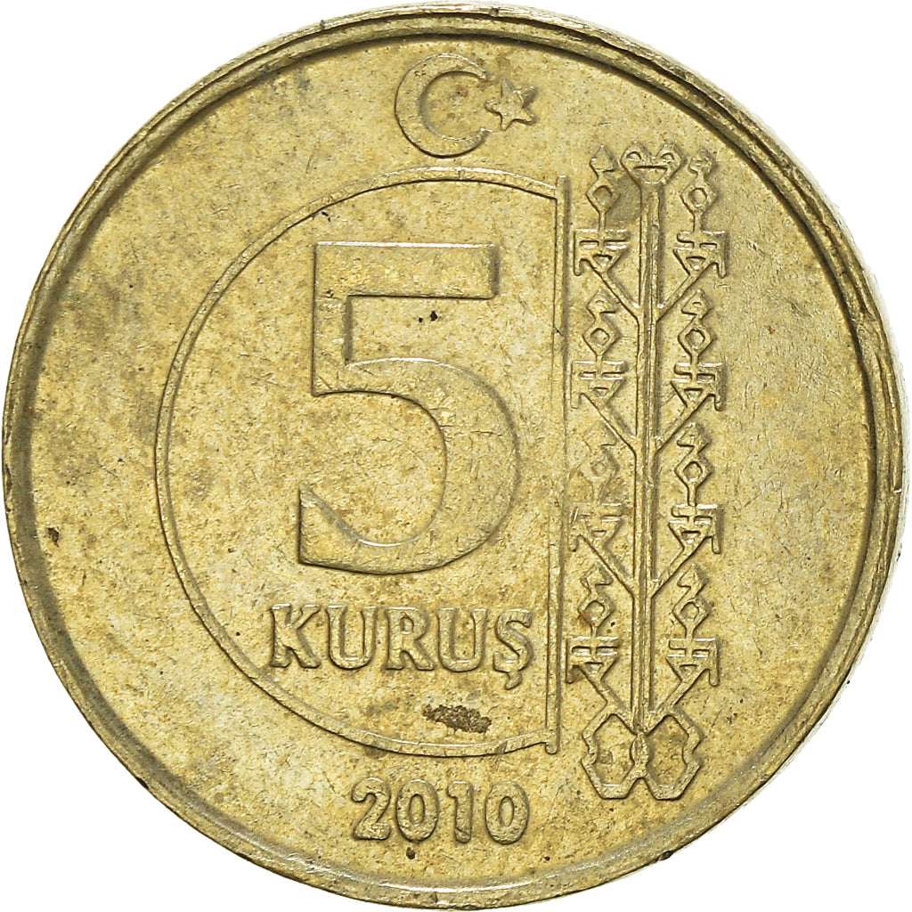 Moneta, Turchia, 5 Kurus, 2010