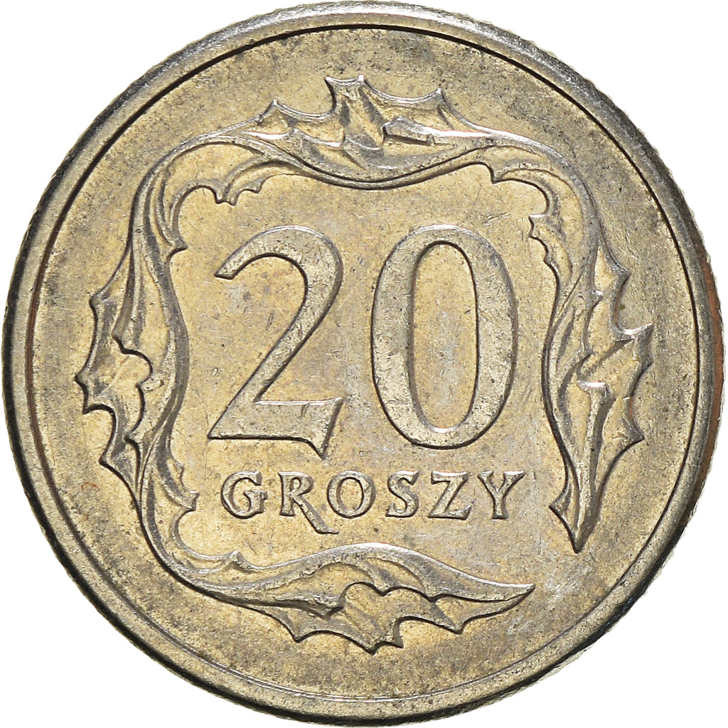 Moneta, Polonia, 20 Groszy, 1992