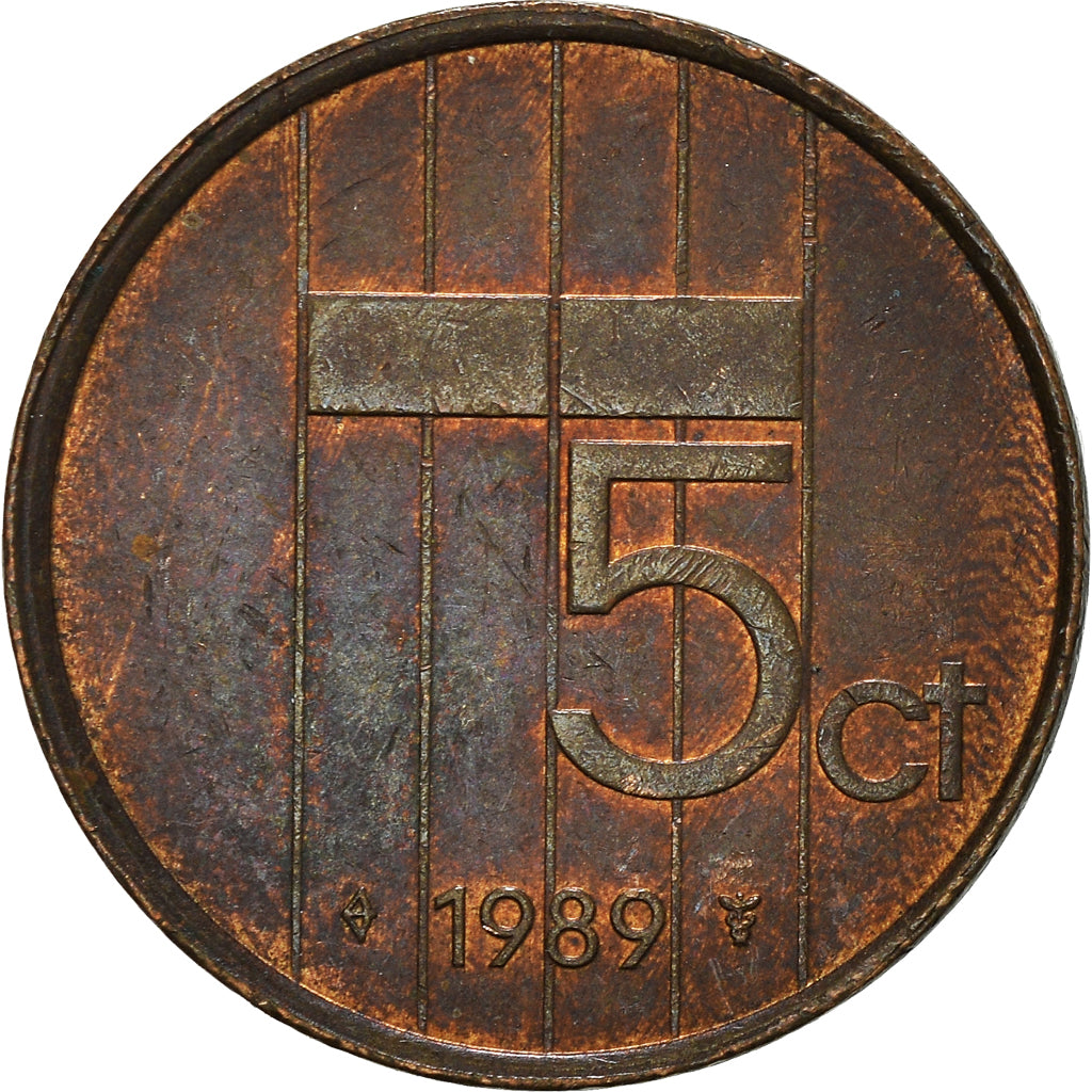 Monnaie, Pays-Bas, 5 Cents, 1989