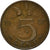 Monnaie, Pays-Bas, 5 Cents, 1957