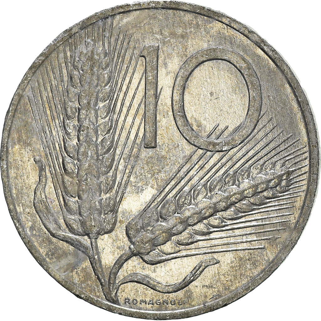 Münze, Italien, 10 Lire, 1981