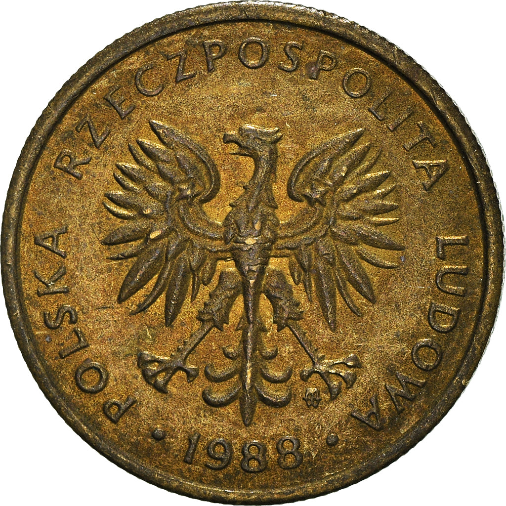 Moneta, Polonia, 2 Zlote, 1988