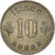 Monnaie, Islande, 10 Aurar, 1966