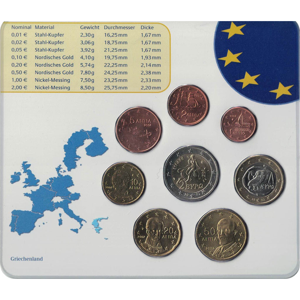 Greece, Set, 2002, MS(65-70)