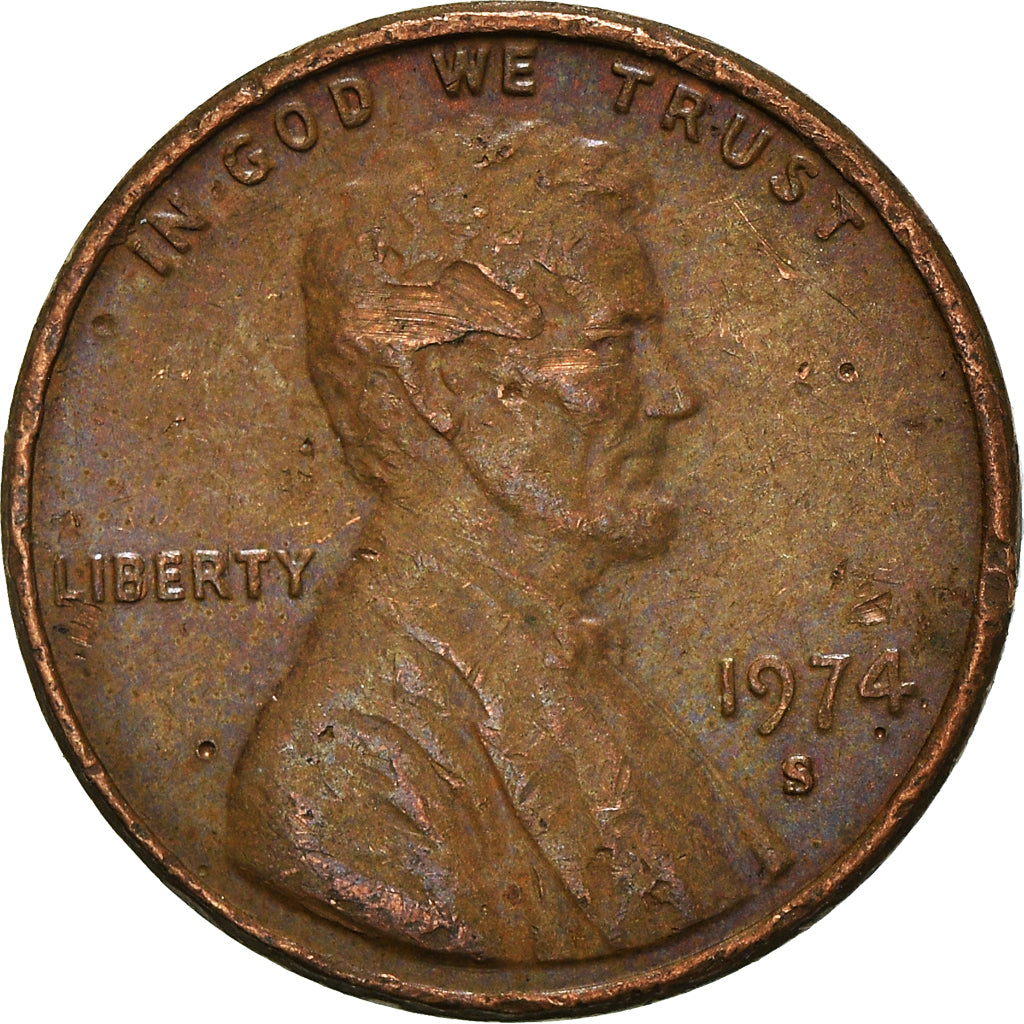 Moneta, Stati Uniti, Cent, 1974