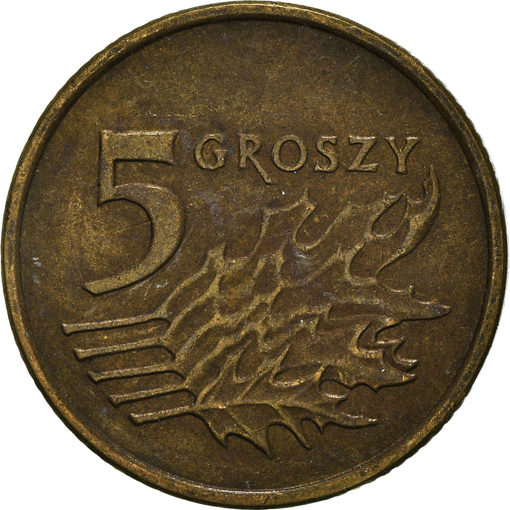 Moneta, Polonia, 5 Groszy, 1999
